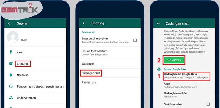 Cara Memindahkan WhatsApp Lewat Backup Online