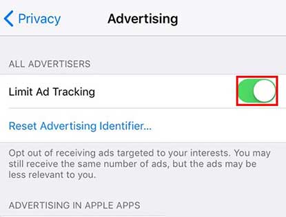 Cara Menghilangkan Iklan Dengan Limit Ad Tracking