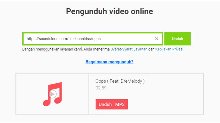 Download Lagu SoundCloud Gratis Lewat SaveFrom