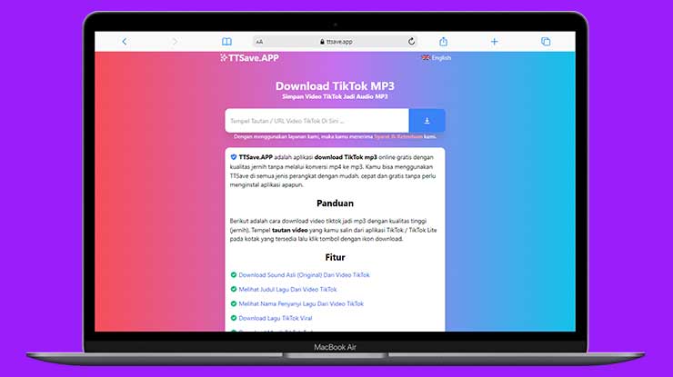 Download Sound TikTok MP3 di TTSave