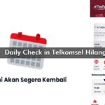 Daily Check in Telkomsel Hilang