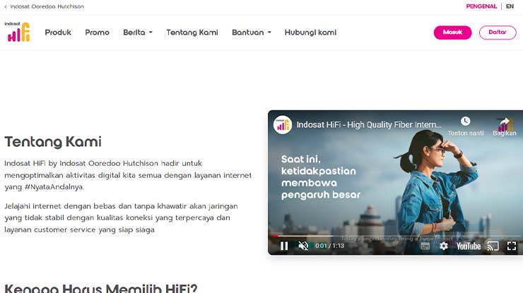 1 Buka Website Indosat HiFi